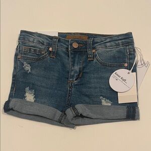 JOE’S the markie short Denim Distressed Shorts girls 4 mid rise